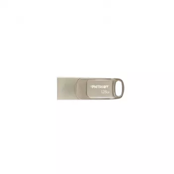 Memoria USB PATRIOT PS128GT560DS5D 128 GB USB 3.2 (USB-A / USB-C) Swivel aleación de zinc plata