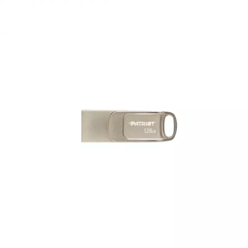 Memoria USB PATRIOT PS128GT560DS5D 128 GB USB 3.2 (USB-A / USB-C) Swivel aleación de zinc plata