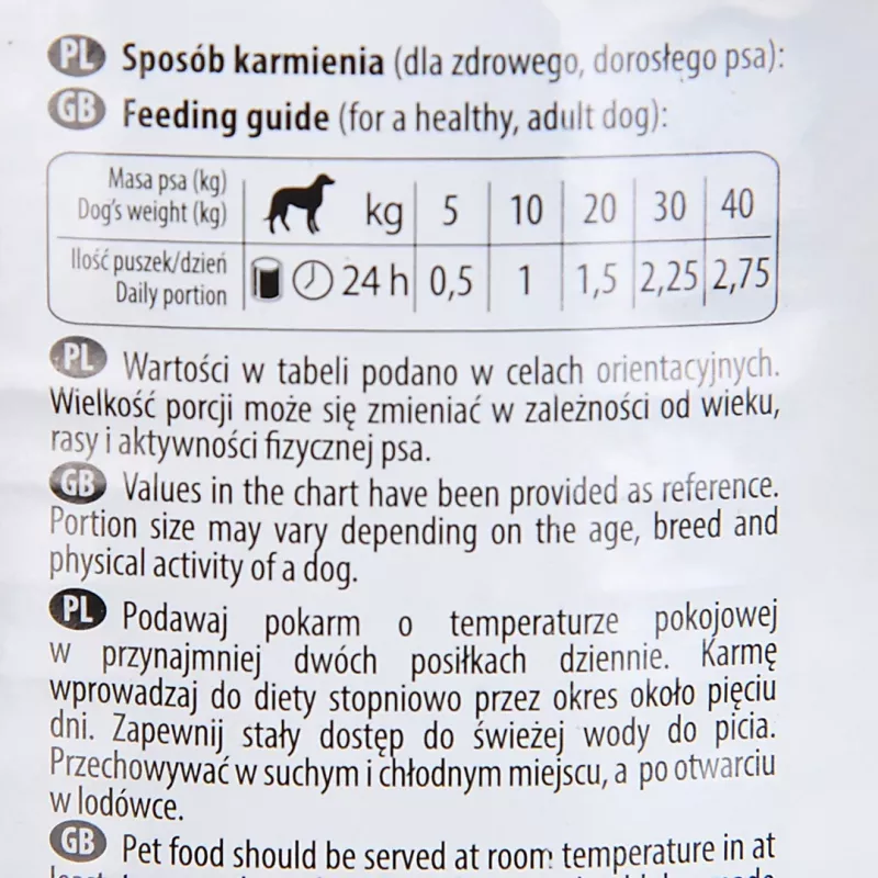 DOLINA NOTECI Premium rico en trucha, comida húmeda para perros, 800 g