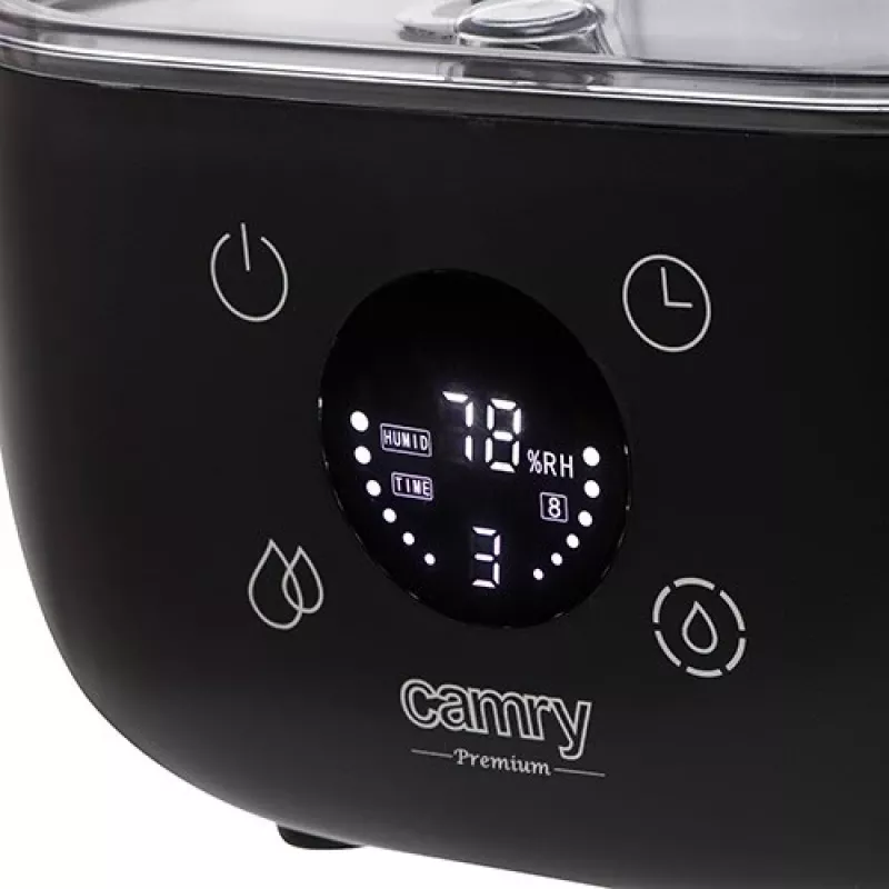 Camry | CR 7973b | humidificador | 23 W | capacidad del depósito de agua 5 L | apto para habitaciones de hasta 35 m² | ultrasónico | potencia de humidificación 100-260 ml/h | Negro