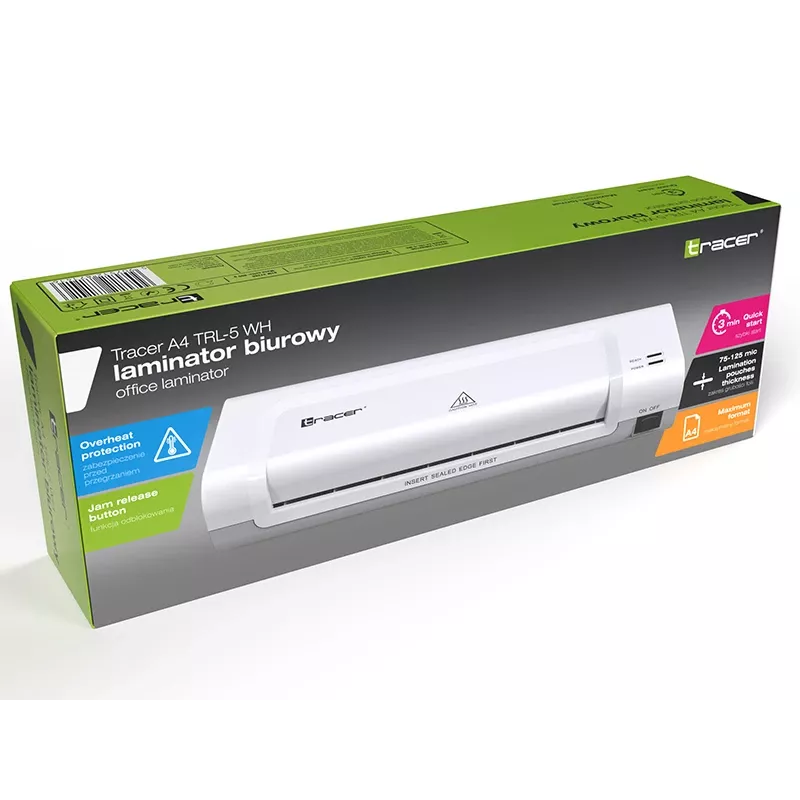 Plastificadora en caliente Tracer TRL-5 WH 280 mm/min blanco