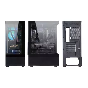 Carcasa | GOLDEN TIGER | Factores de forma de placa base compatibles ATX/Micro-ATX | Negro | Semitorre | Raider DK-6 | RAIDERDK6