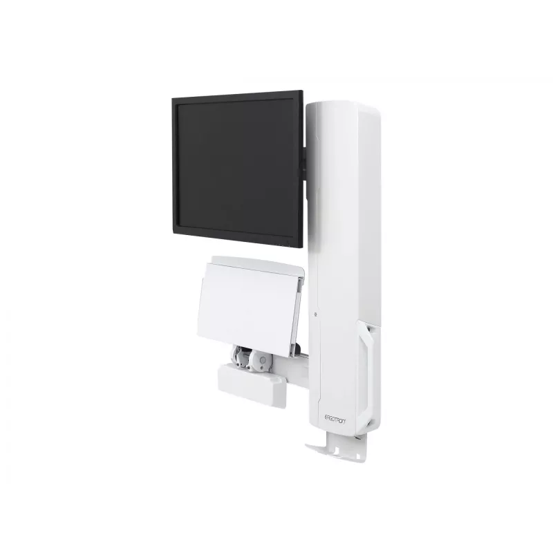 Soporte de monitor Ergotron 61-081-062 61 cm (24 pulgadas) Pared Blanco