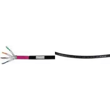 Logilink Professional - Cable a granel - 50 m - S/FTP - Cat.7 Raw Cable - libre de halógenos, exterior, soporte Gigabit Ethernet, instalación directa en el suelo - negro (CPV0081)