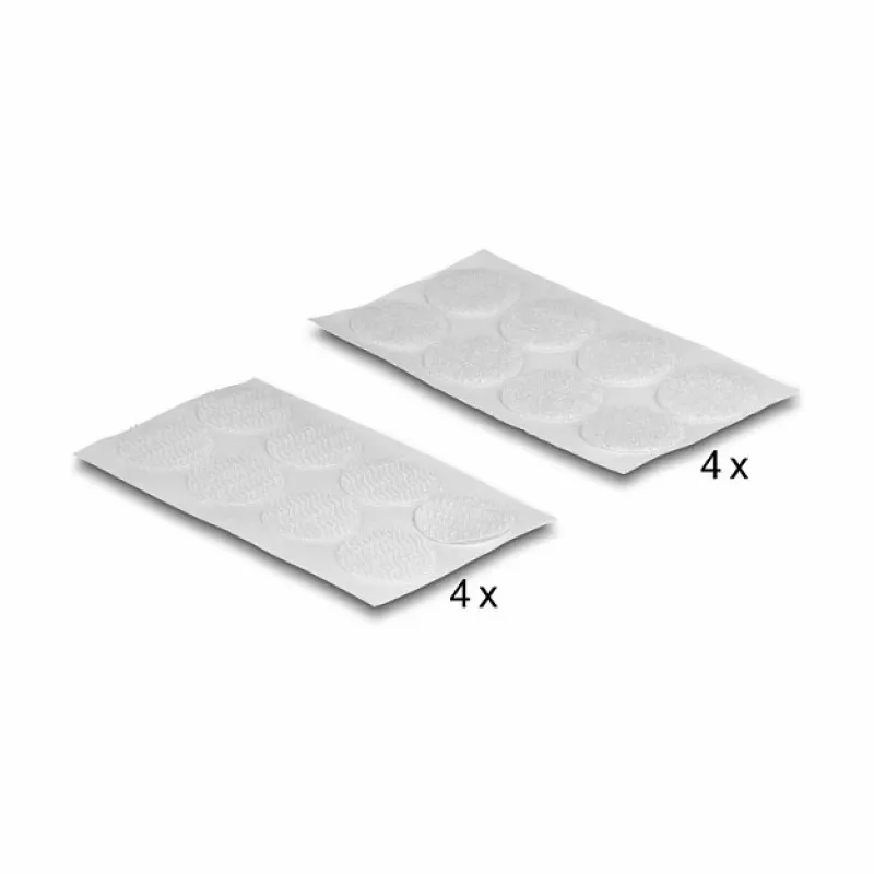Almohadilla de montaje DeLOCK 19089 puntos de velcro redondos 64 uds. blanco