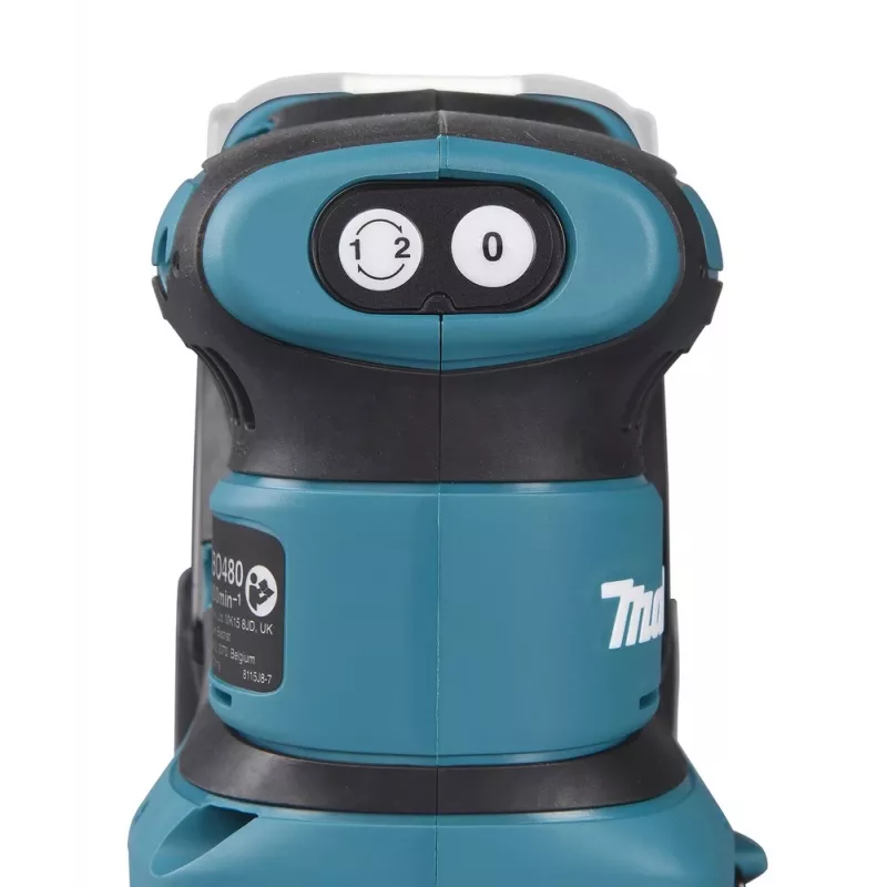 Makita DBO480Z lijadora orbital portátil, lijadora excéntrica, 14000 OPM, negra, azul, 210 W