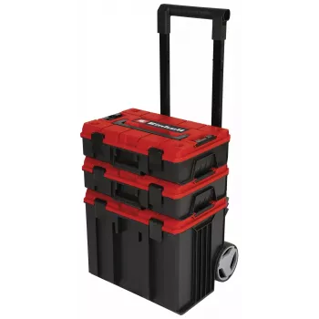 Maletín de herramientas Einhell E-Case Tower negro rojo polipropileno resistente al calor protegido contra salpicaduras