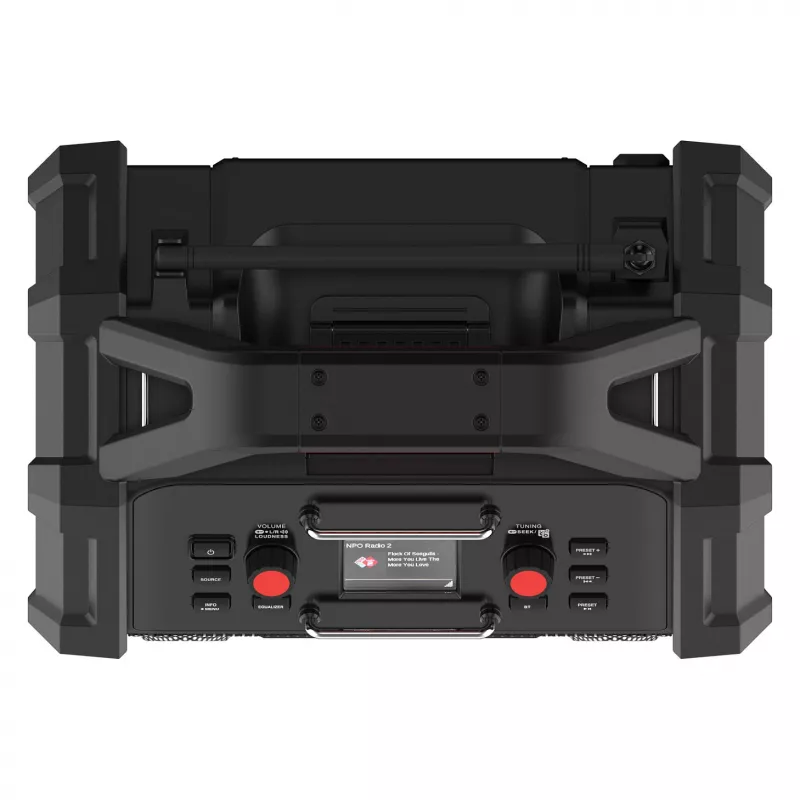 Radio de obra portátil PerfectPro ROCKTAGON 18V — radio de obra a batería