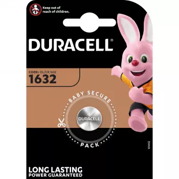 Pila de un solo uso Duracell 1632 CR1632 litio