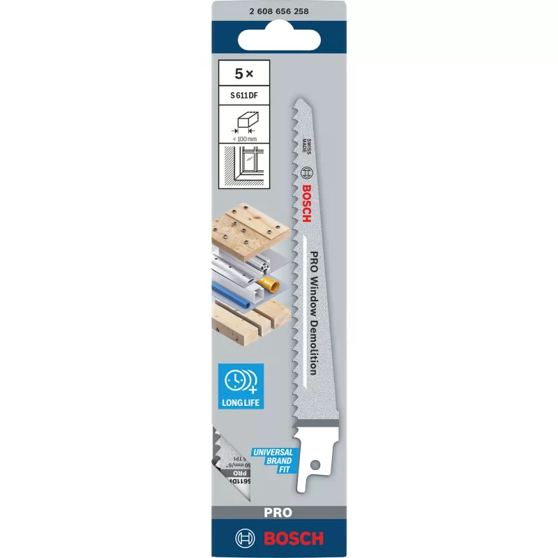 Hoja de sierra Bosch S 611 DF Heavy para madera y metal hojas de sierra sable