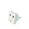 Gembird Cablexpert a-AC-UKEU-001 - fuente de alimentación - conector macho (S) a conector hembra (W) - blanco - Reino Unido, Europa (a-AC-UKEU-001)
