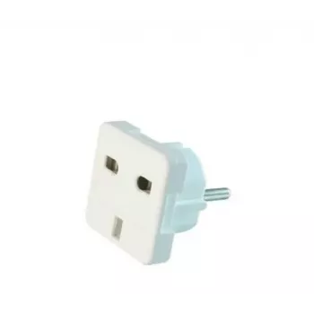 Gembird Cablexpert a-AC-UKEU-001 - fuente de alimentación - conector macho (S) a conector hembra (W) - blanco - Reino Unido, Europa (a-AC-UKEU-001)