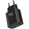 Cargador USB usams USA001629 25W 1×USB-C + 1×USB-A carga rápida