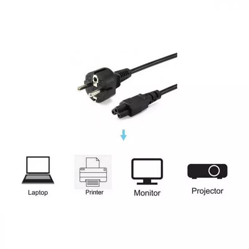 Cable de alimentación Equip de alta calidad, C5 a Schuko