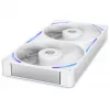 NZXT F280X RF-U28PN-W1 ventilador de caja RGB de 280 mm, 140 mm, 2400 rpm, 41 dB, blanco