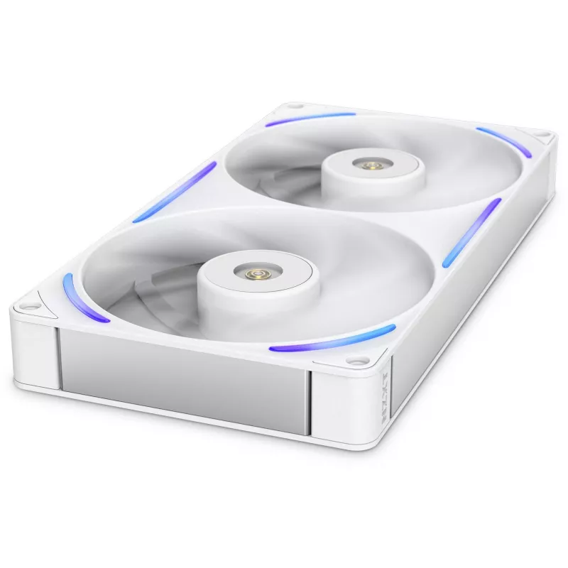 NZXT F280X RF-U28PN-W1 ventilador de caja RGB de 280 mm, 140 mm, 2400 rpm, 41 dB, blanco