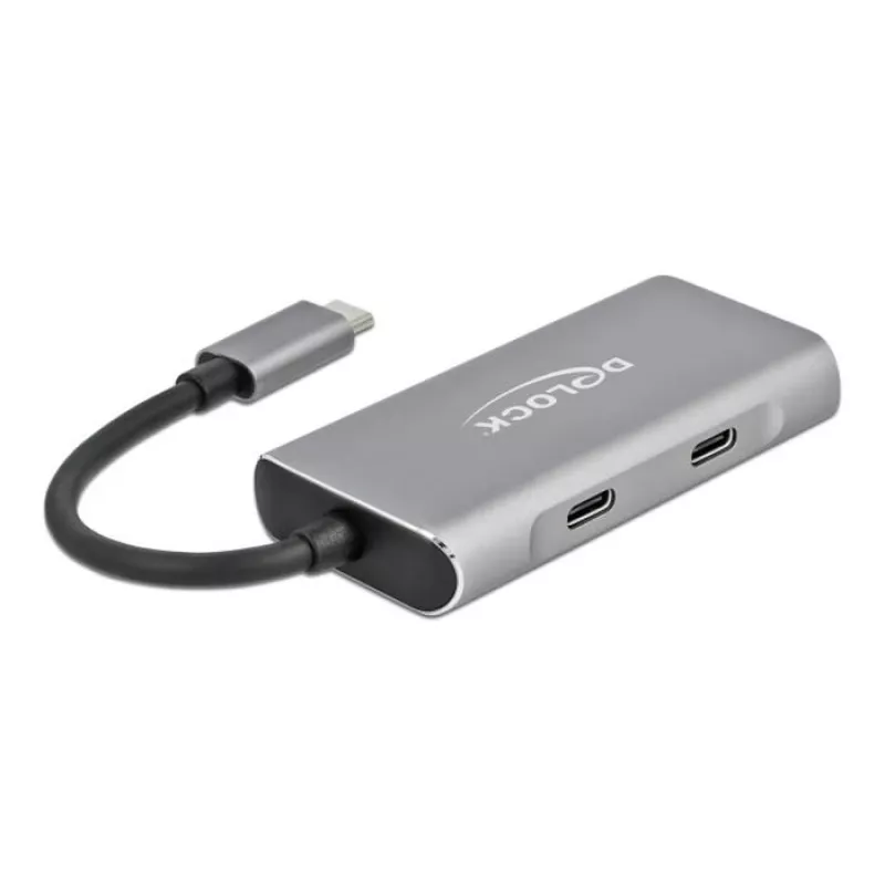 Hub USB DeLOCK USB externo 10 Gbps hub USB Type-C 63260