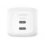 Cargador de pared Belkin WCH019KQWH 50W Dual USB-C PD PPS