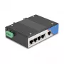 Switch Ethernet DELOCK 80162 — 5 puertos Gigabit RJ45 para montaje en carril DIN