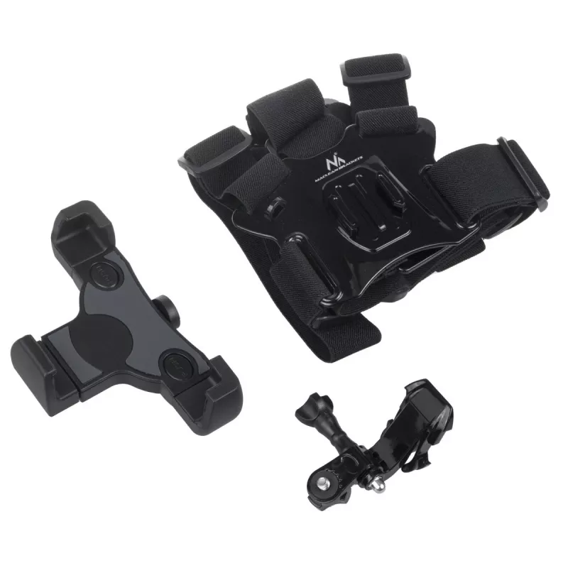 Correa deportiva MACLEAN MC-445 — soporte pectoral universal para teléfonos, cámaras y GoPro