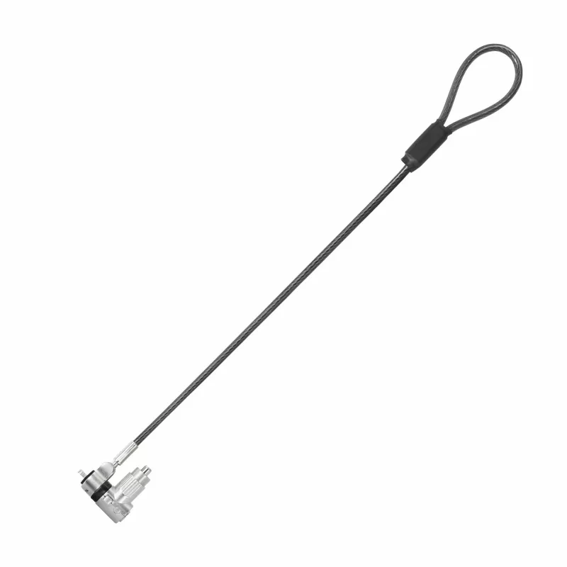 DICOTA D32068 candado de cable universal mini para portátil, 0,3 m, 3 cabezales intercambiables, plateado