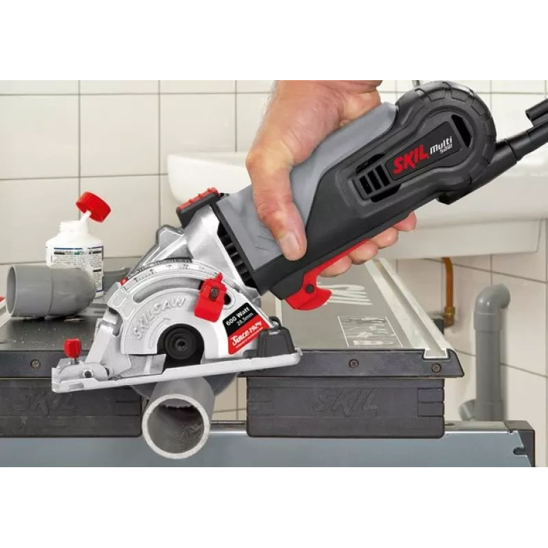 Skil F0155330AA sierra circular manual negra, gris 6000 rpm 600 W