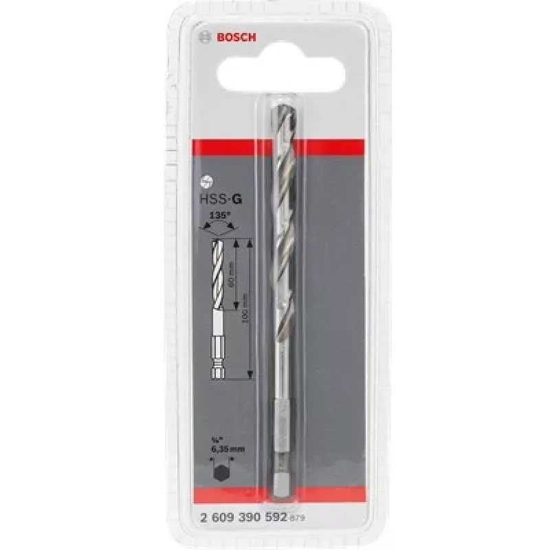 Bosch Progressor for Wood and Metal 2 608 584 676 broca piloto, vástago hexagonal, 80 mm