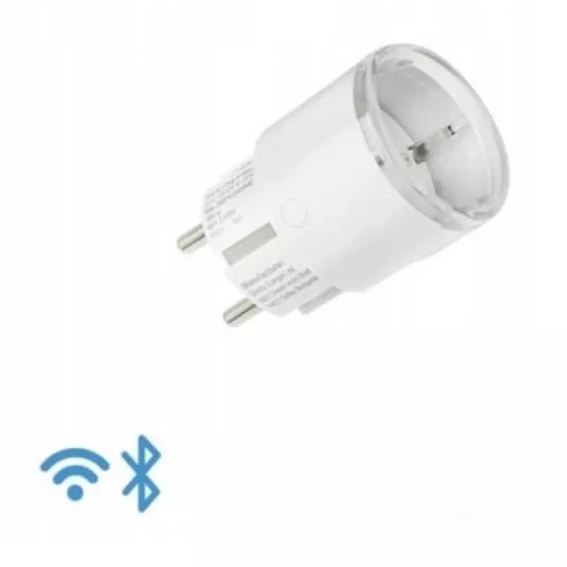 Enchufe inteligente Shelly Plug S Gen3 — enchufe inteligente Wi-Fi con monitorización de energía, tipo F, 110–230 V, 2500 W, blanco