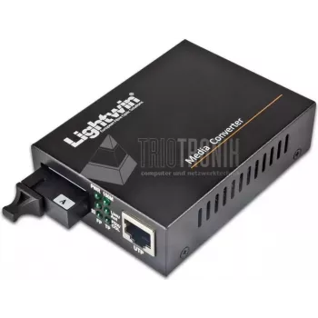 Lightwin Convertidor WDM Fast Ethernet 100Base-LX, monomodo, 20KM convertidor de medios (LWC-10/100-SF-S20-A)