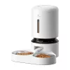Comedero automático Aptel Granary con doble cuenco 5 L, blanco