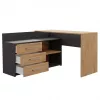 Mesa de ordenador de esquina Topeshop DANY ANT/ART KPL en L tablero de aglomerado