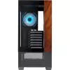 Cooler Master Elite 690 caja de PC, semitorre, ATX, cristal templado - 4 ventiladores ARGB, madera, negro