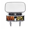 Freidora de aire Ninja AF400EU Double 9,5 L 2470 W blanca, controles giratorios y táctiles