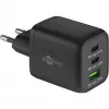 Goobay 64753 Cargador para dispositivos móviles Auriculares - Smartphone - Tablet Negro AC Carga rápida Interior (64753)