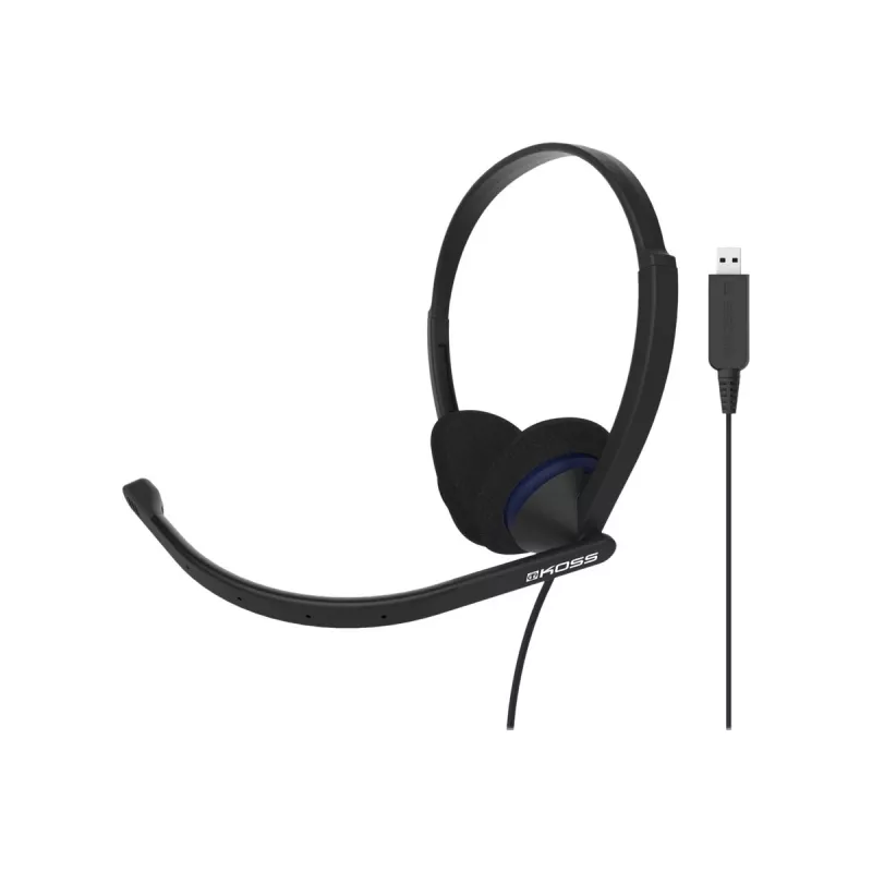 Koss CS200 Headset USB con cable diadema Llamadas/Música USB Type-A Negro
