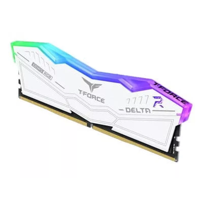 DIMM 32 GB DDR5-6000 (2x 16 GB) kit dual, memoria RAM blanca, FF4D532G6000HC38ADC01, Delta RGB, INTEL XMP