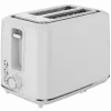 Tostadora eléctrica, blanca, 220-240V, 50-60Hz, 920-1080W, 2 ranuras, 3 modos, 7 niveles de tostado