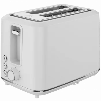 Tostadora eléctrica, blanca, 220-240V, 50-60Hz, 920-1080W, 2 ranuras, 3 modos, 7 niveles de tostado