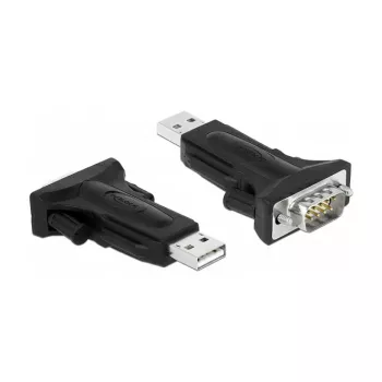 Cable serie DeLOCK 66286 USB Type-A DB-9 negro 0,8 m