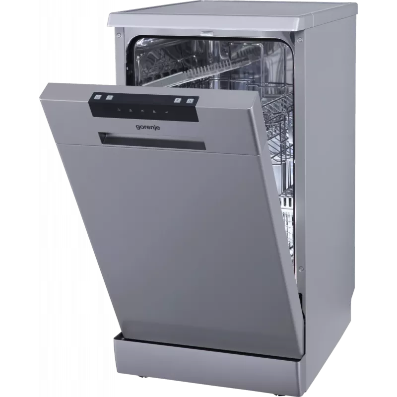 Gorenje GS522E10S Lavavajillas, E, de libre instalación, ancho 45 cm, número de cubiertos 10, gris