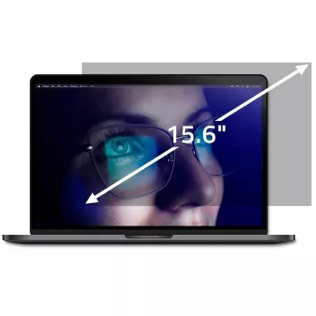 Qoltec 51052 filtro de privacidad RGPD para portátiles de 15,6 pulgadas (39,6 cm), 16:9, 345,4 x 194,3 mm