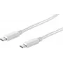 Cable USB S/CONN 13-45026 USB 3.2 Gen 2 1m Blanco