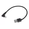 Cable USB 2.0 a USB-C en ángulo / CC-USB2-AMCML-0,2M GEMBIRD