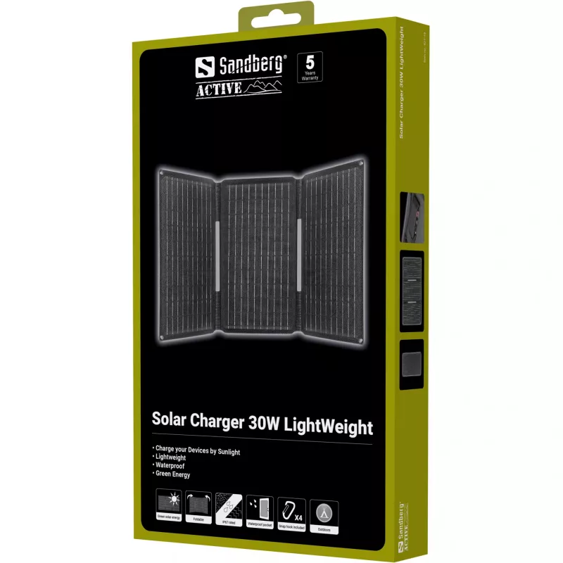 Sandberg 421-19 30W panel solar portátil ligero