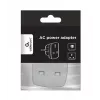 Gembird Cablexpert a-AC-UKEU-001 - fuente de alimentación - conector macho (S) a conector hembra (W) - blanco - Reino Unido, Europa (a-AC-UKEU-001)