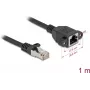 Cable de red DeLOCK 90775 negro 1 m Cat6a S/FTP RJ-45
