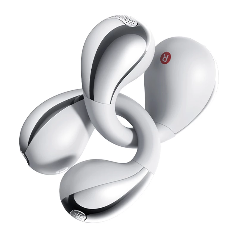 Auriculares inalámbricos de gancho QCY Crossky Clip C30S, plata