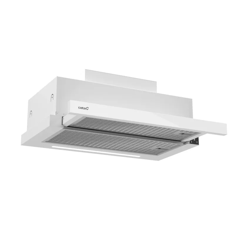 Campana extractora integrada CATA TFH 6830 GWH 600 m³/h blanca control táctil