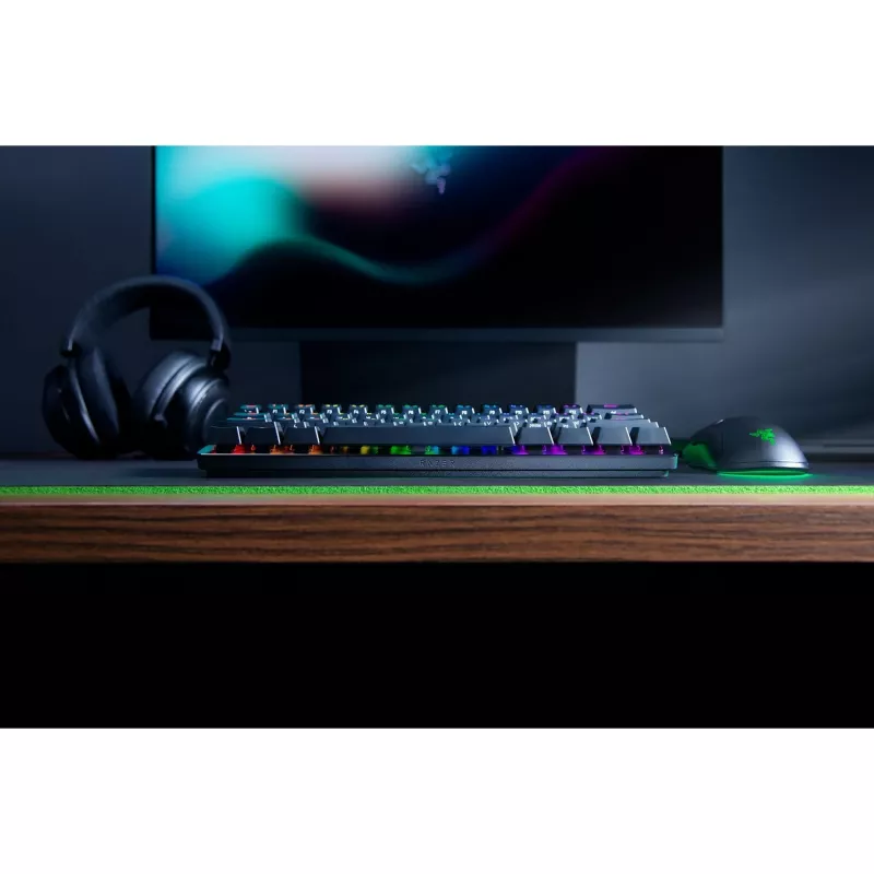 Huntsman Mini, teclado gaming negro, DE-Layout, Razer Linear Optical (Red)