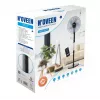 Ventilador de pie NOVEEN F455 40 cm (16 inch) con mando a distancia, 3 velocidades, temporizador, oscilación, negro